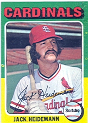 1975 Topps Mini Baseball Cards      649     Jack Heidemann
